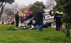 Adana’da otomobil takla attı! 1 kişi yaralandı