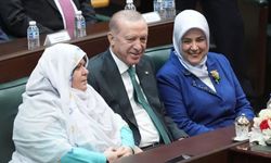 Erdoğan AK Parti Grup Toplantısı’nda konuşma yapmadan önce Zeynep Güneş ile bir araya geldi