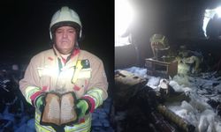 İtfaiye erleri alevlerin arasından Kur’an-ı Kerimi çıkardı