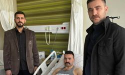 Emniyet Teşkilatı Sendikası Kayseri’de suç örgütlerine yönelik operasyonda yaralanan özel harekat polisini ziyaret etti