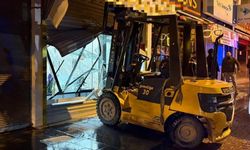 Kayseri’de çalıntı forkliftle kuyumcu soygunu