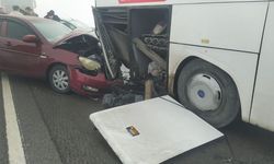 Sivas’ta zincirleme trafik kazasına telefonla uğraşan otobüs sürücüsü mü neden oldu? O anlar kamerada!