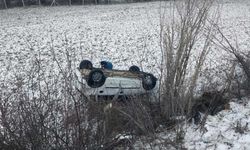 Yozgat’ta otomobil takla attı: Sürücü yaralı