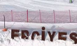 Erciyes’te kar kalınlığı rekor seviyeye geldi