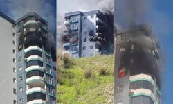 10’uncu katta yangın! Polis havaya ateş açtı