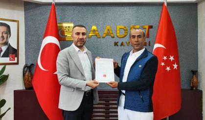 Kayseri'de Saadet Partisi'nin ilçe başkanı değişti!