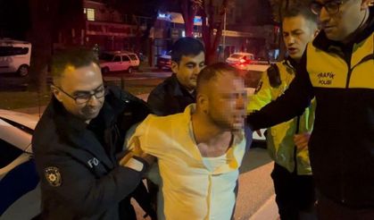 Alkollü sürücü patlak lastikle polisten kaçtı : Amcam MİT’te çalışıyor lahmacunu 80 liraya satıyorum dedi
