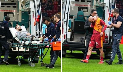 Galatasaray İstanbulspor maçında sahaya ambulans girdi: İki oyuncu hastaneye kaldırıldı