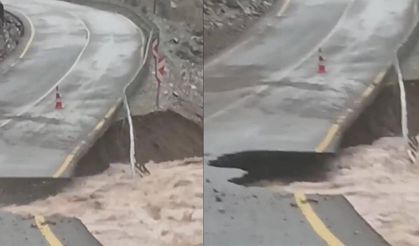 Kayseri’de sel felaketinin faturası ortaya çıkıyor! O ilçede yol çöktü