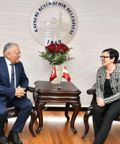 Başkan Büyükkılıç, Avusturya Büyükelçisi’ni ağırladı