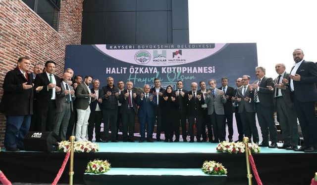 Halit Özkaya Kütüphanesi'nin Açılışı Gerçekleştirildi