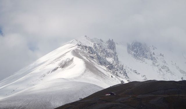 Erciyes'te Kar Sonrası Kartpostallık Görüntüler Oluştu