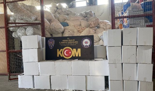 43 Milyon 750 Bin Gümrük Kaçağı Makaron Ele Geçirildi