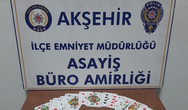 Akşehir’de Kumar Baskını: 20 Bin 275 Lira Ceza