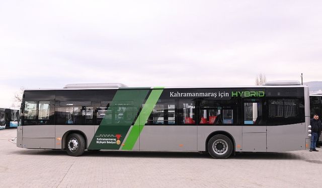Kahramanmaraş'a Yeni 10 Adet Hibrit Otobüs