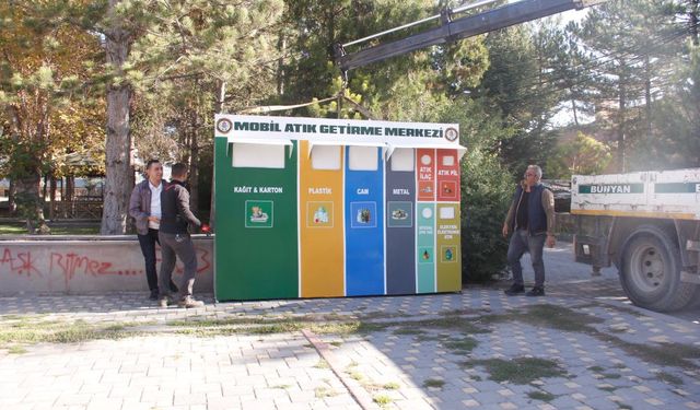 Bünyan'da ilk Mobil Atık Getirme Merkezi kuruldu