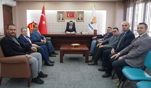 AK Parti Kayseri İl Başkanı Hüseyin Okandan'a ziyaretçi akını! Bakın kimler geldi?