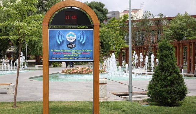 Kayseri Büyükşehir Belediyesi’nden vatandaşlara ücretsiz Wi-Fİ desteği!