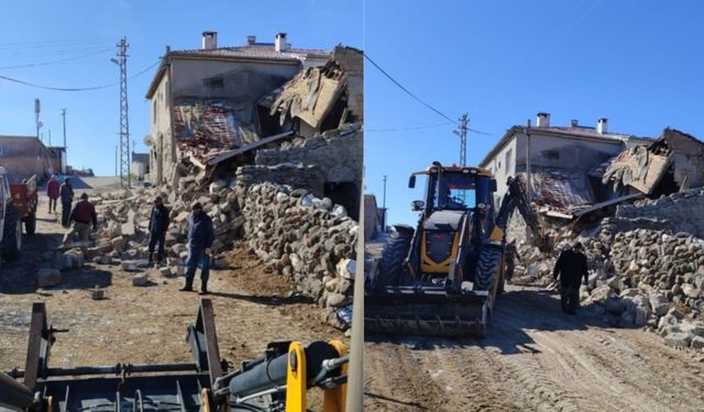Kayseri'de göçük faciası: 37 hayvan telef oldu!