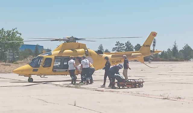 28 yaşındaki genç hasta için helikopter havalandı!