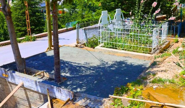 Kayseri'de mezarlığa kuruluyor! Konforlu düzenleme dikkat çekti