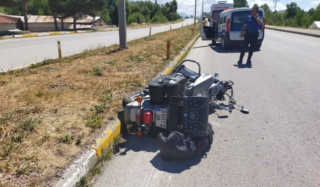Acı olay: Motosikletin çarptığı yaya can verdi!