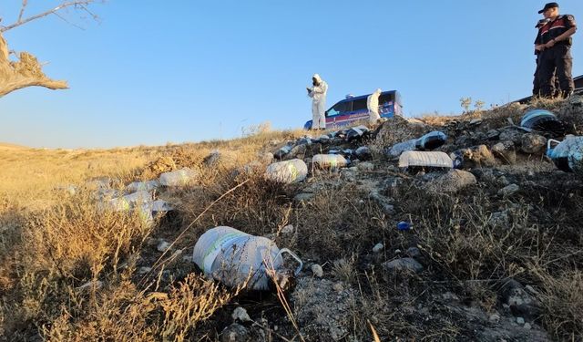 Kayseri'de şüpheli olay: Siyah sıvı dolu bidonlar ekipleri harekete geçirdi