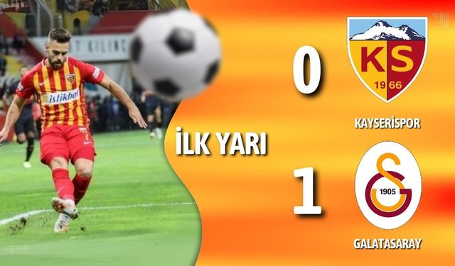 Kayserispor 0-1 Galatasaray | İlk yarı sonucu