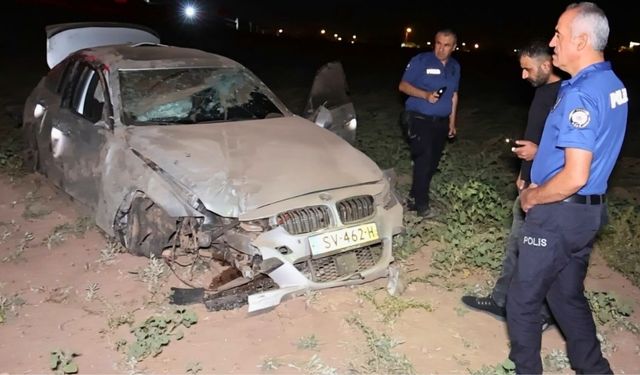 Gurbetçi BMW’siyle takla attı! Sürücü ağır yaralı