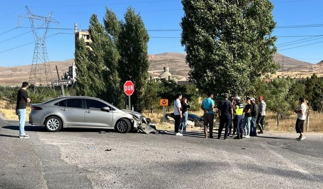 Bünyan'da kaza meydana geldi 2 kişi yaralandı