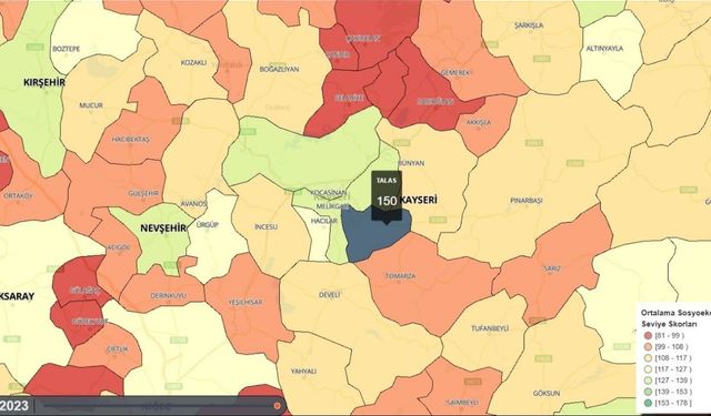 Kayseri’nin en zengin ilçesi belli oldu!
