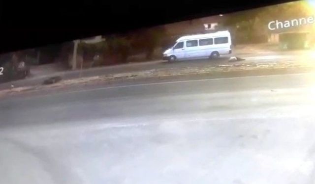 Konya’da tırın çarptığı 67 yaşındaki adamın kaza anı güvenlik kamerasına yansıdı!