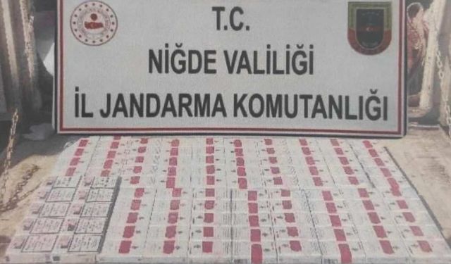 Niğde’de yol kontrolünde 370 paket kaçak sigara ele geçirildi!