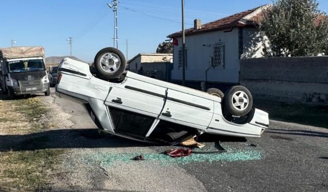 Konya'da trafik kazası: 1 kişi yaralandı