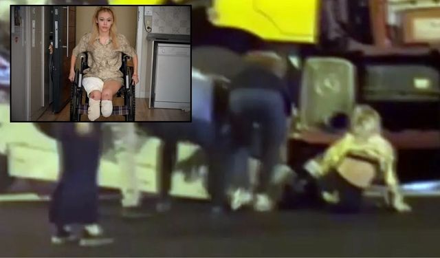 Evlilik yıldönümü kabusa döndü! Tırın altında iki ayağını birden kaybetti!