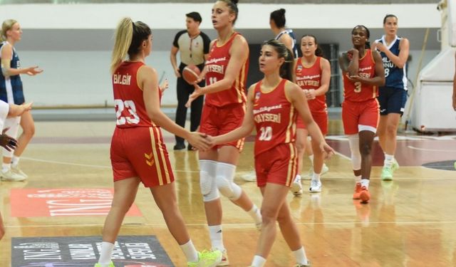 Melikgazi Kayseri Basketbol hazırlık maçında kaybetti
