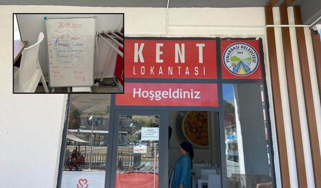 Pınarbaşı kent lokantasında 50 TL’ye 4 çeşit lezzet