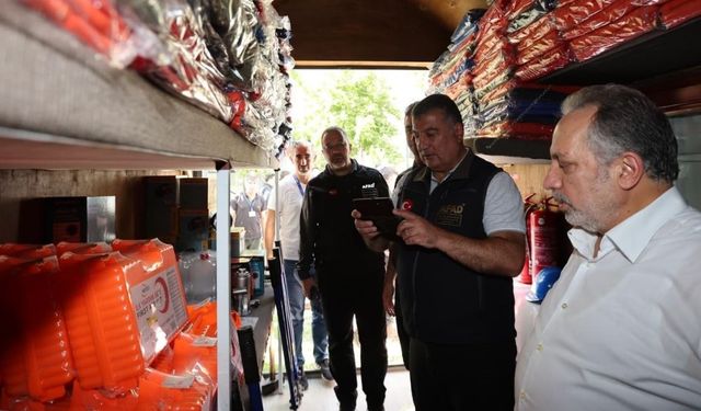 Talas'ta afet hazırlığı: Başkan ziyaret etti