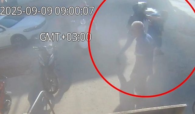 Baba-oğul temizlik görevlisini darp etti
