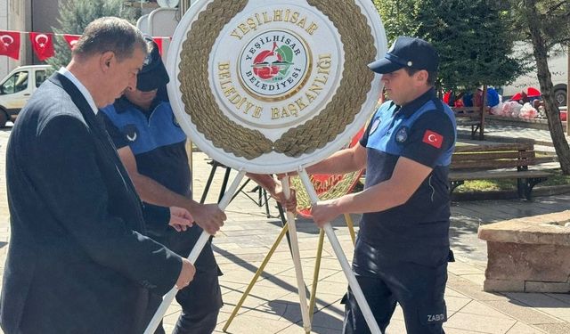 Yeşilhisar’da Gaziler Gününde anlamlı etkinlik