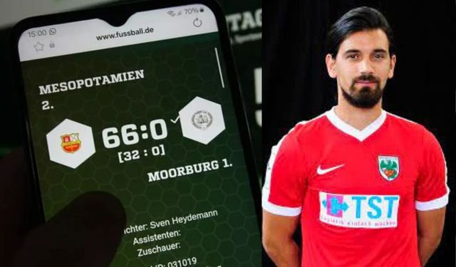 Yok böyle maç 66-0 : Türk futbolcu 17 gol attı
