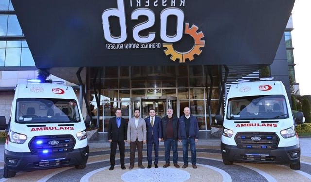 Kayseri OSB'de büyük gün yaklaşıyor: 2 adet Ambulans alındı