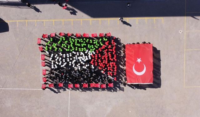Kayseri’de okullar Filistin için tek yürek oldu