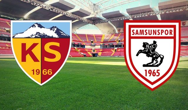 Kayserispor-Samsunspor canlı skor