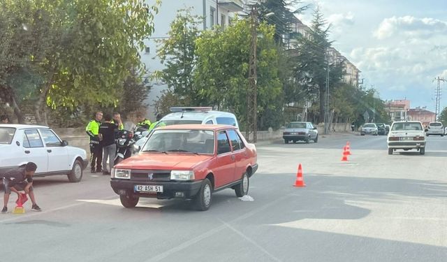 Konya'da otomobilin çarptığı 8 yaşındaki çocuk yaralandı