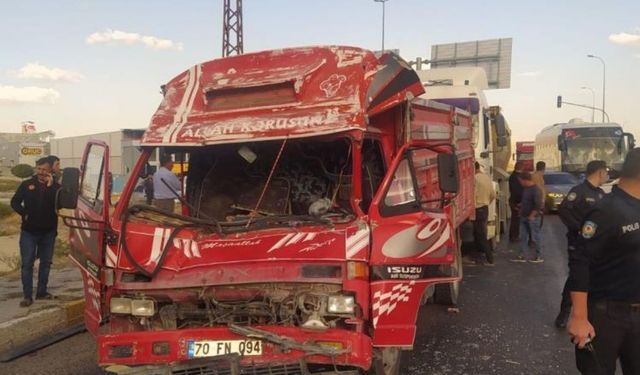 Konya’da zincirleme kaza: 2 kişi yaralandı