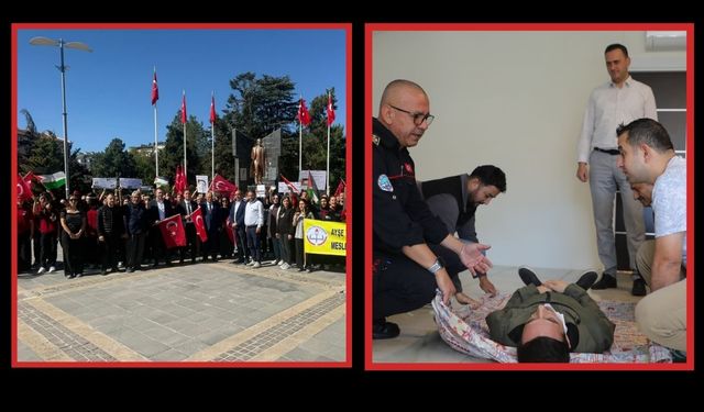 Develi’de alarm gibi hareketlilik! Yürüyüş, sloganlar ve tatbikat peş peşe geldi