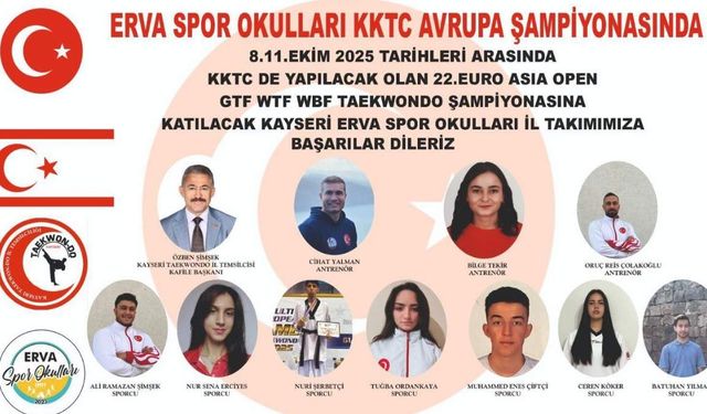 Erva Spor Okulları, KKTC’de Avrupa şampiyonası heyecanına hazırlanıyor