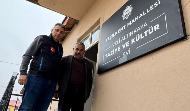 Kayseri Büyükşehir, Sarız’da Veli Altınkaya Taziye Evi’ni 1 günde yeniledi