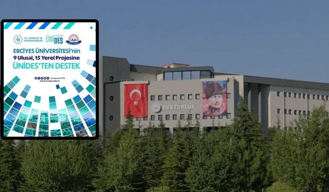 Erciyes Üniversitesi ÜNİDES’te Türkiye genelinde zirveye çıktı!